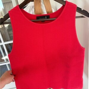 Bright Red Sleeveless Top
